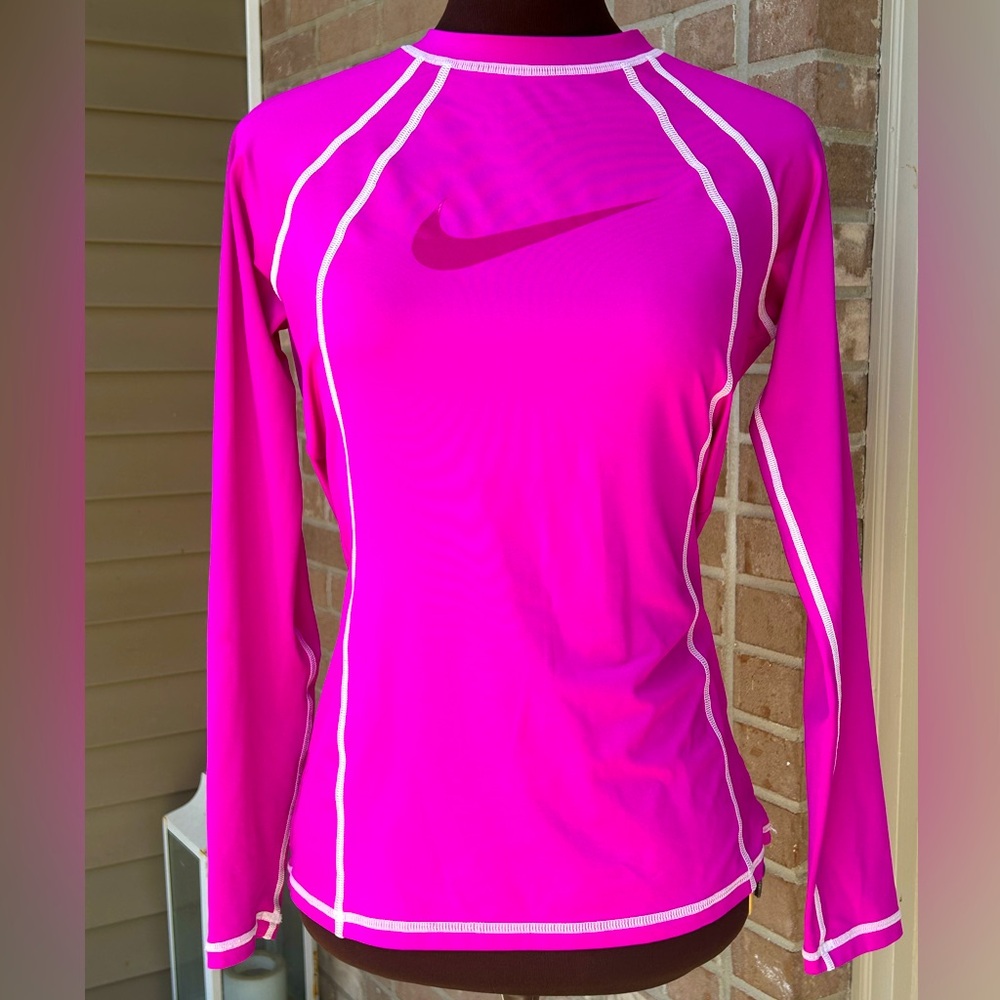 NIKE sS jersey-long sleeve-vibrant pink-looks new!